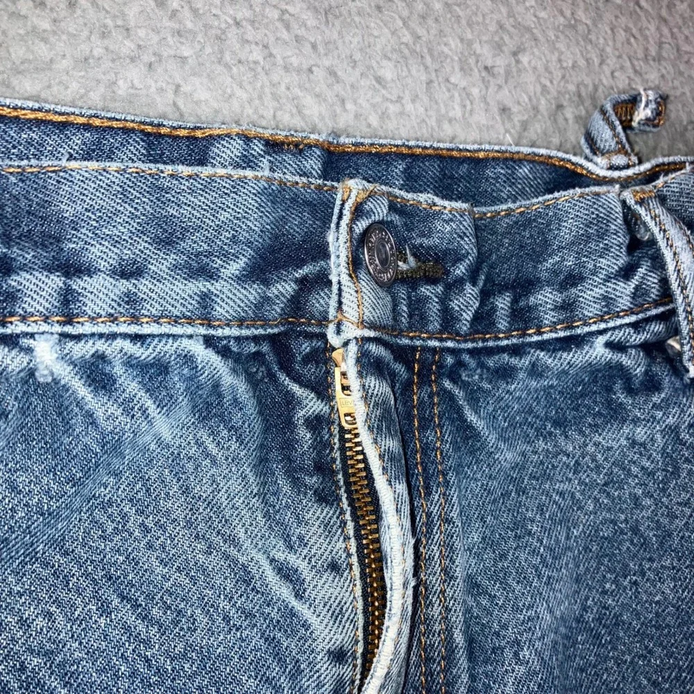 Vtg Levi's 517 Bootcut Jeans Mens 36x32 Blue Distressed Thrashed Punk Grunge Y2K